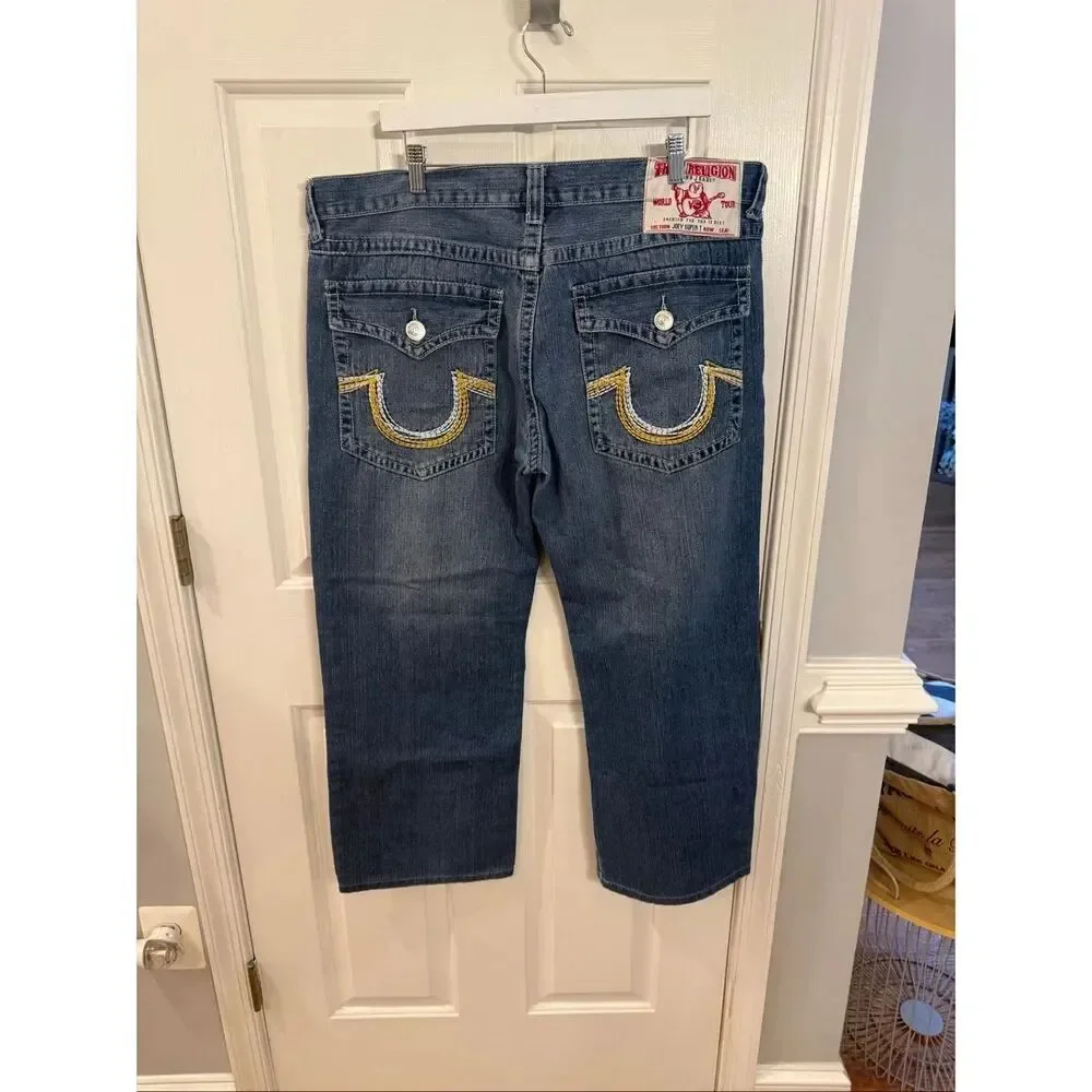 True Religion Joey Super T Flap Pocket Jeana sz 42X28 EUC